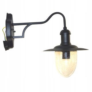 Záhradná fasádna lampa - Fasádne nastavenie Tangia čierna E27 Retro