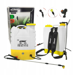 Záhradný postrekovač - 18L Verke Garden Battery Sprayer + Dozzles Set V90079