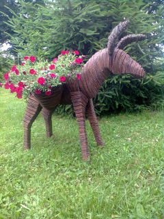 Donkey prútená dekorácia do záhrady!