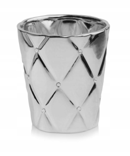 Obal na kvetináč - ORCHIDOVÁ POKRÝVAČKA 14cm SILVER GLAMOUR