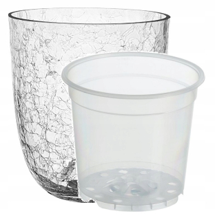 Veľký plášť pre orchidey + pot