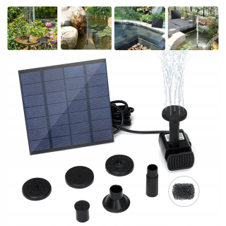 OTF Solar Fountain Garden Pump ET008401
