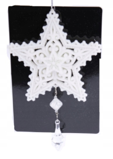 Dekorácia vianočného stromu 3D prívesok Baubles Star 128