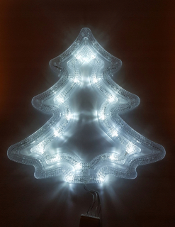 VIANOČNÁ DEKORÁCIA LED VIANOČNÝ STROMČEK VEĽKÝ, BIELY
