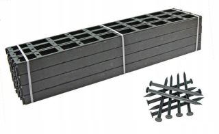 Obruba do záhrady - Eco-Bord Uni 45 mm 24 ks + 100 kotiev