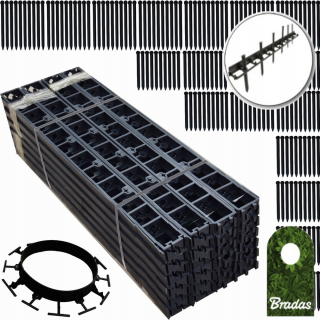 Obruba do záhrady - Silná tkanina agrotextilná čierna tkanina 1,1x50m 150g