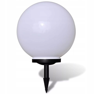 Solárna zapichovacia záhradná lampa - Záhradná solárna lampa v tvare gule, 40 cm