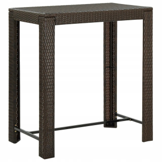 Záhradný stôl, stolík - Záhradný barový stôl, Brown, 100x60,5x110,5 cm