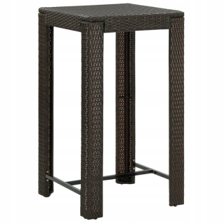 Záhradný stôl, stolík - Záhradný barový stôl, Brown, 60,5x60,5x110.5