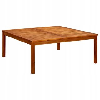 Záhradný stôl, stolík - Záhradný konferenčný stolík, 110x110x45 cm, masívne drevo