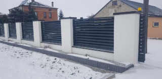 Plotový panel - Betón, HLADKÉ ploty, stĺpy, steny