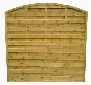 Plotový panel - Drevený penzijný penit plný plného luku