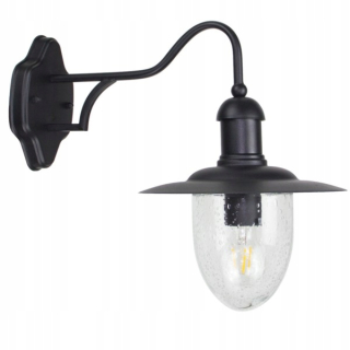 Záhradná fasádna lampa - Svietiteľská fasáda lampa na stenu lampa na výložníku E27