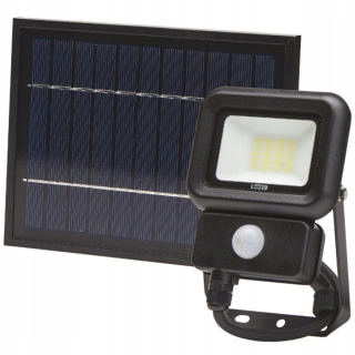 Záhradné halogény - LED žiarovka LED SOLAR FLILLER so snímačom 10 W 6500K 700LM