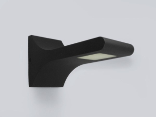 Záhradné nástenné svietidlo - LED fasáda svietidla Orthal 5W WW Black IP54