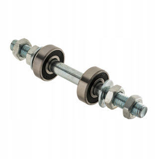 Kolesá na kosačku na trávu - Kompletná oska fúrik priemer 12mm 15cm + ložiská