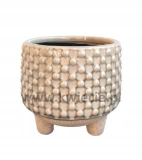 Keramický obal kvetináčník beige 12 cm