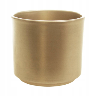 Obal na kvetináč - Zlatý keramický obal na kvetináč, 20,5 cm