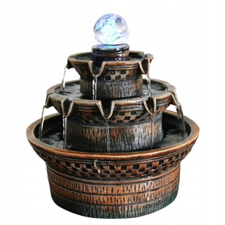 Dekorácia fontány tečúcej feng shui 3w220v