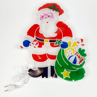 Dekorácia viedla Santa Claus