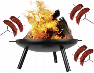 Záhradné ohnisko - Tri -Legged Garden Grill Grill Greadless Griked