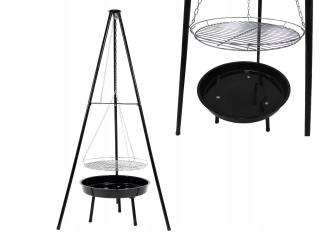 Záhradné ohnisko - Záhradné krbu s visiacim 49 cm lund rošt