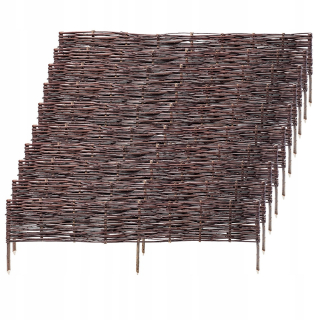 Obruba do záhrady - Záhradná palisade 120x20cm prútený plot 10ks