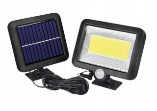 Záhradné halogény - 100LED PANEL SOLAR LAMP SENZOR POHYBU SÚMRAK