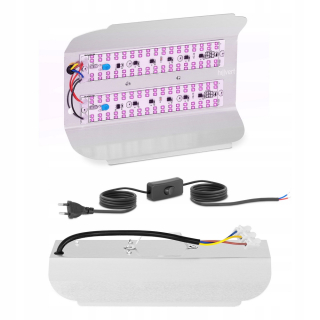 Lampa na pestovanie raslín - PANEL 25x17 LAMPA PRE OSVETLENIE RASTLÍN 136x LED