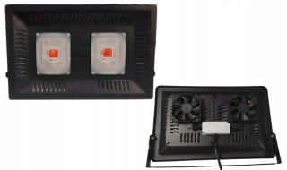 Lampa na pestovanie raslín - Panel, LED pestovateľ 100W pre pestovanie Róślin 2x Full Spectrum 380-780nm