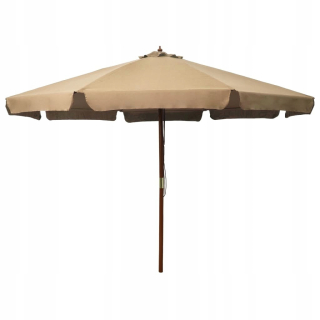 Záhradný slnečník - Veľký rozbitý záhradný dáždnik 320 cm + xxl kryt