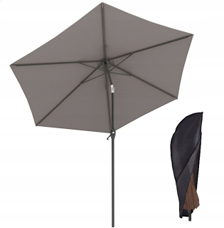 Záhradný slnečník - Záhradný DÁŽDNIK, KĽUKA, 270 cm + OBAL