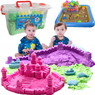 Hračka do pieskoviska - Kinetický piesok 3 kg +bazénové ramenné topánky pieskovisko set xl