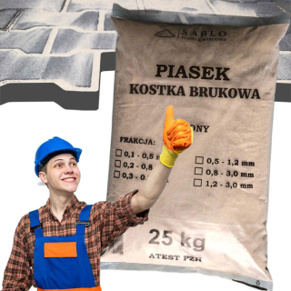 Štrk, kamene do záhrady - Pieskovec pieskové fugy fugu 25 kg
