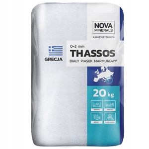 Dekorácia do záhrady - Thassos mramorový piesok (0-2) taška 20 kg záhrad