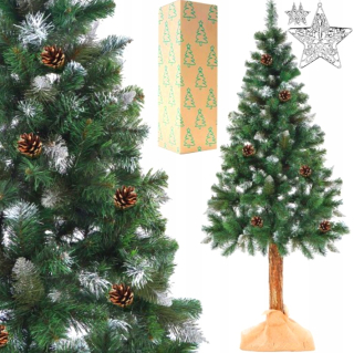 Krásny umelý vianočný stromček 180 cm kmeňa Pine + Freebies