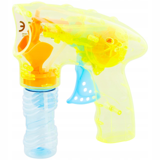 Bublifuk - Pištoľ pre mydlové bubliny 60 ml lampa LED HIT 706
