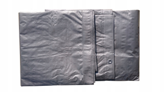 Krycia plachta - Plachta 10 m x 12 m strieborná plachta 120 g/m2