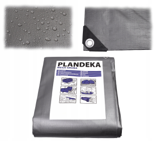 Krycia plachta - PLACHTA 3X6m NAJHRUBŠIA VYZTUŽENÁ 260g SILNÁ UV+ ODOLNÁ MRAZU