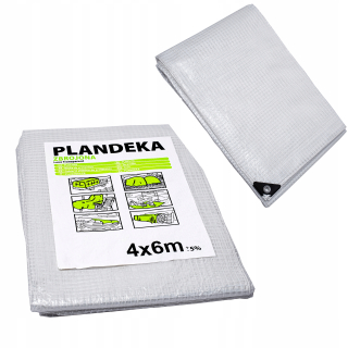Krycia plachta - 4x6 plachta Transparent Strong 100G posilnené UV+