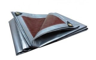 Záhradná architektúra - Tarpaulin 6x8 Strieborná hustá hrubá 8x6m (210 g/m2)