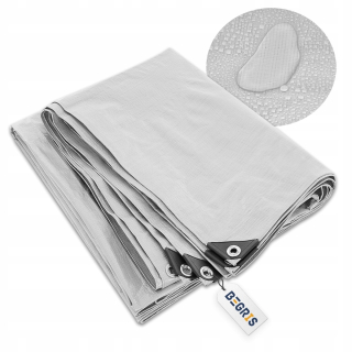 Krycia plachta - Strieborná plachta 5x6 Veľmi hrubá 130 g Silný kabát zosilnený