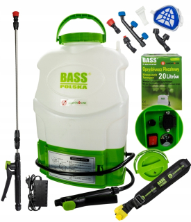 Záhradný postrekovač - BOHAT ELEKTRICKÝ ROZSTREKOVAČ NA BATÉRIE 20L + 4 TRYSKY LANCE BASS PL
