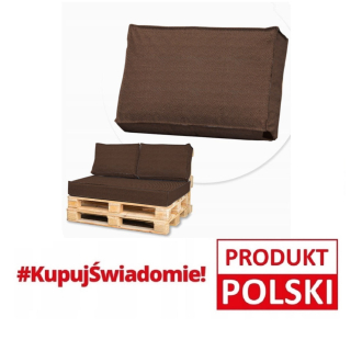 Záhradný vankúš, podsedák - Nábytok z vankúša s matracmi s paletami 120x80 hnedá
