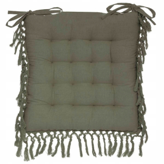 Vankúš na záhradný nábytok - Záhradné stoličky vankúše s boho strapcami 40 cm