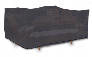 Kryt na záhradný nábytok - Kryt pre záhradný nábytok tarpaulin šedá stolička v balkóne 350x250x75