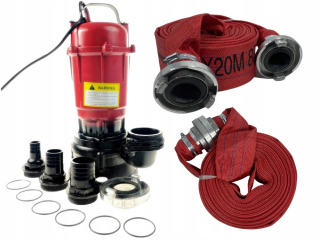 Zavlažovanie záhrady - Shambper Pump 3750W + požiarna hadica 2 '' 20 m