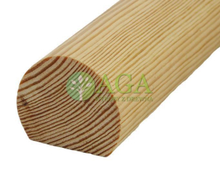 Okrúhla borovica zábradlie fi 53 Handmaid Balustrade