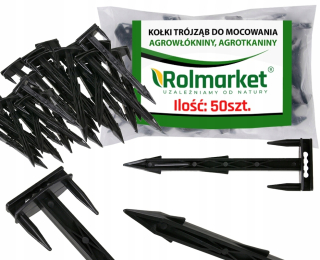 Kolík pre agrotextíliu - Profesionálne hmoždinky na opravu agrotextilných agrotekninových kolíkov 50 ks