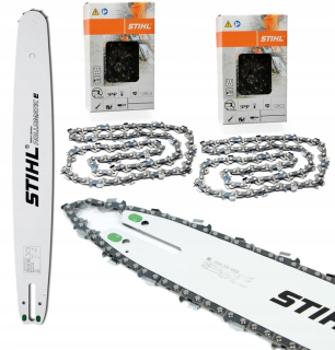 Vodiaca lišta na pílu - Sprievodca 14 '' 35 cm + 2 reťazce píly stihl 50 og